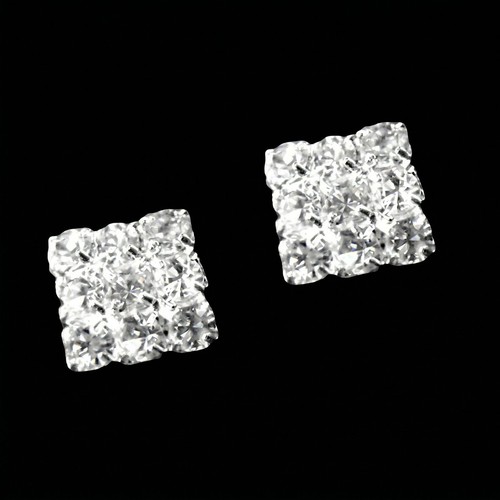 Clip square crystal - on,