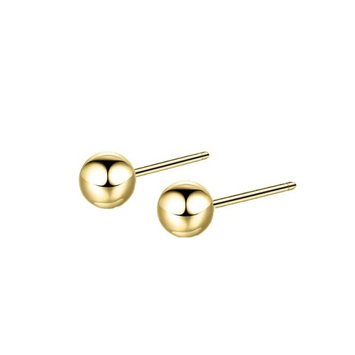 9ct solid gold pair ball - pair, round