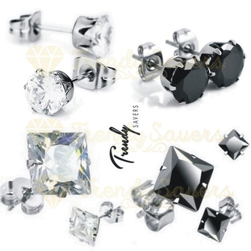 Pair women men cubic zirconia - pair,