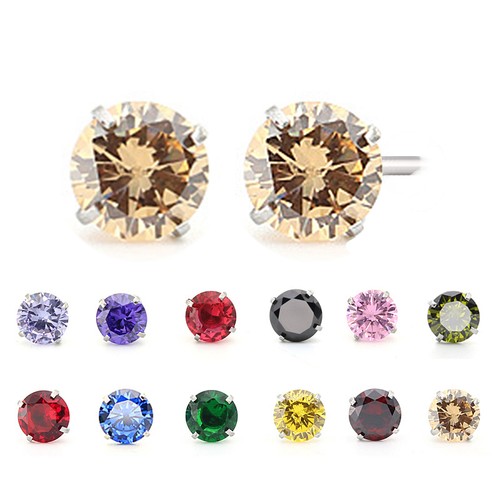 Earrings 925 solid silver - solid,