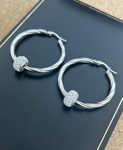Solid 40mm twist silver - solid,