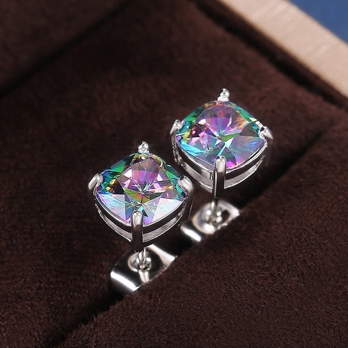 Rainbow square crystal - rainbow,